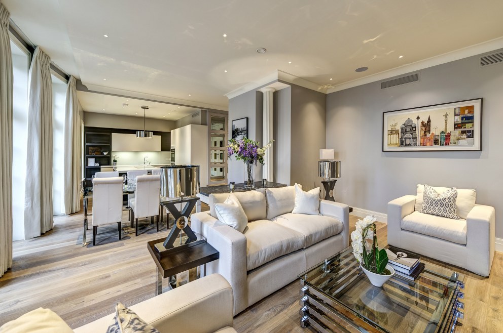 The Strand - Apartment One | Living Space | Interior Designers